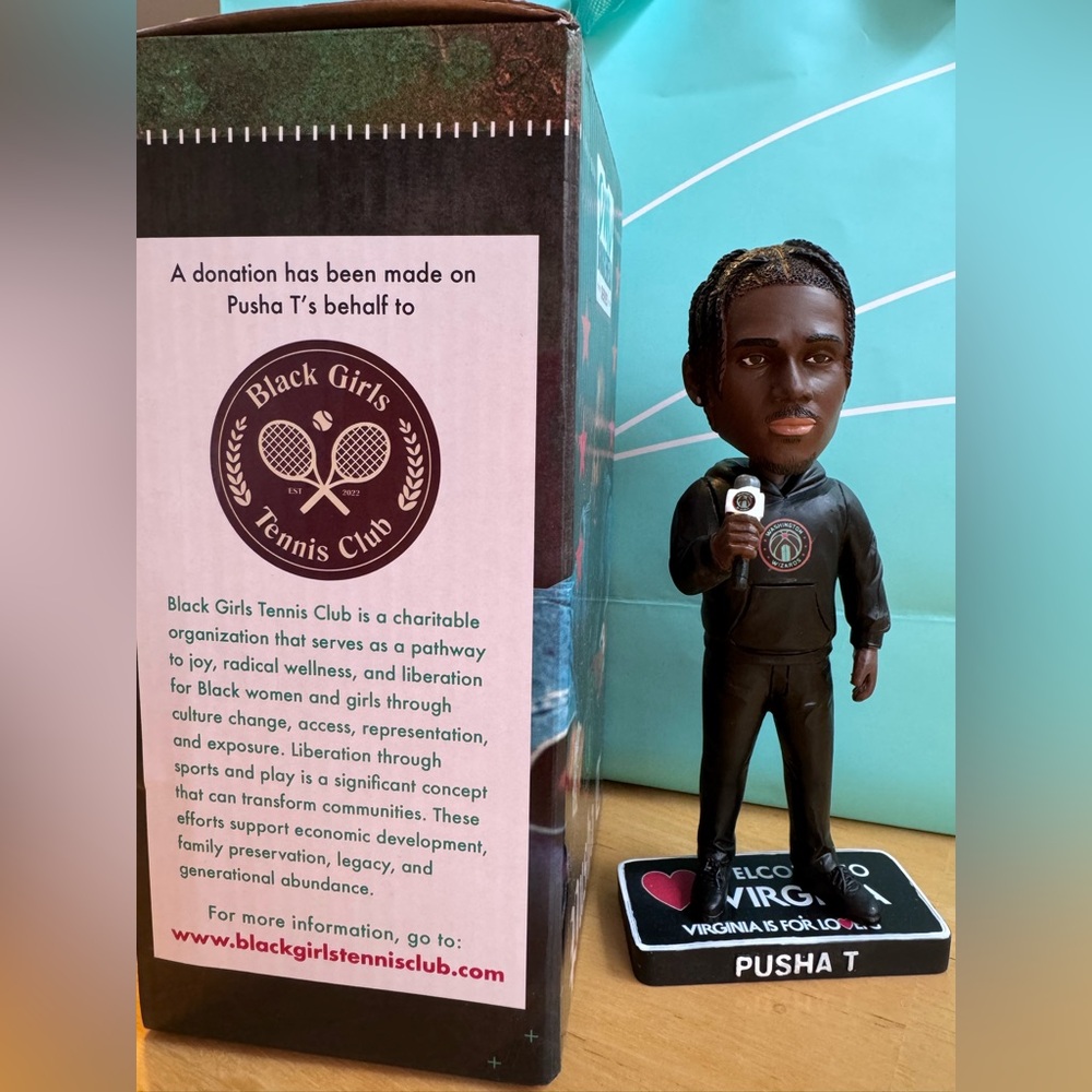 Pusha T Washington Wizards Limited Edition Bobblehead with Box